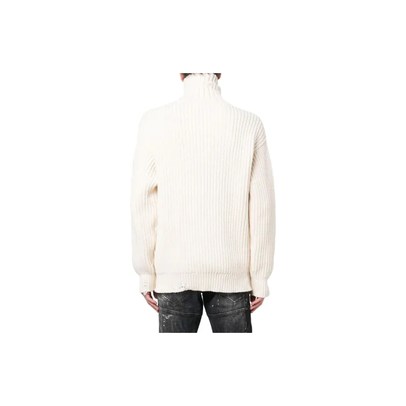 DSQUARED 2 High Neck Logo Patch Jumper-2