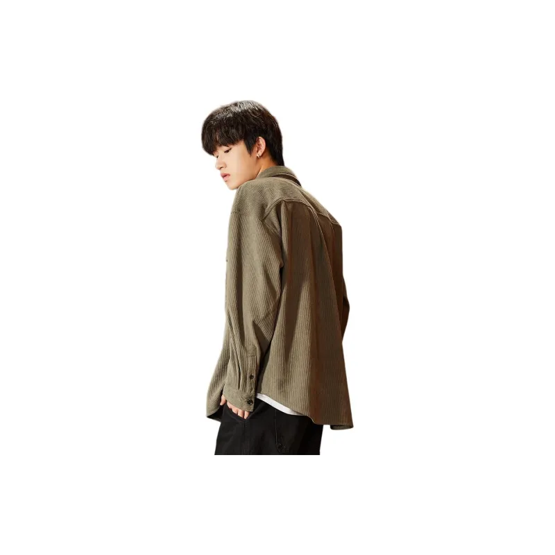 Tonlion Shirts Men Army Green-1