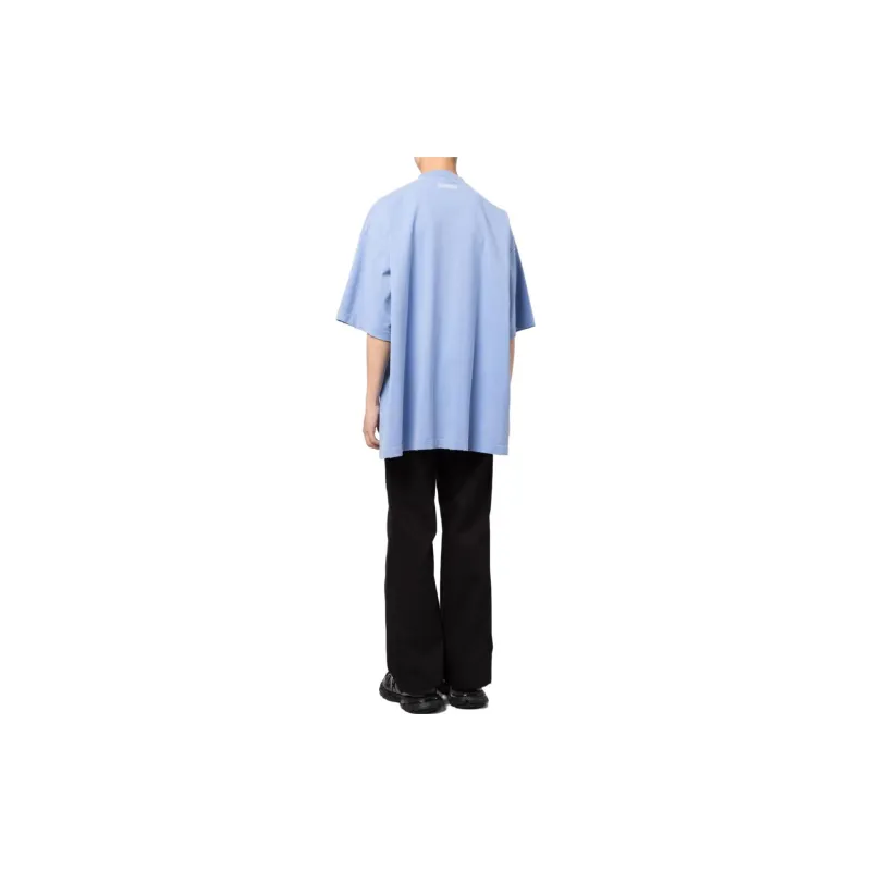 Vetements T-Shirts Men Blue-2
