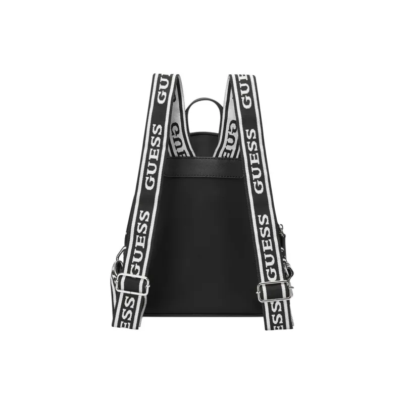 GUESS Artificial Leather Backpack Medium Size Women's Black-2