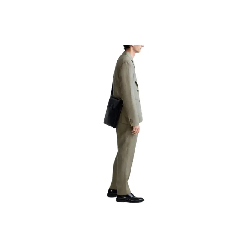 ZARA Business Suits Men Khaki-4