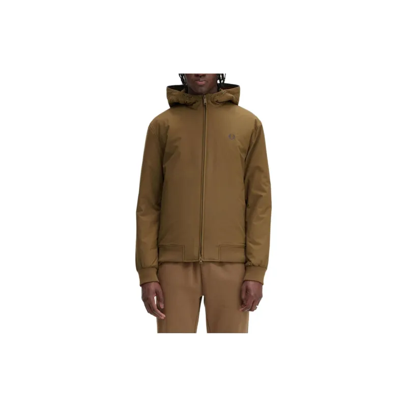 FRED PERRY Hooded Brentham Jacket Jackets & Coats Men's Contour Stone Color-2