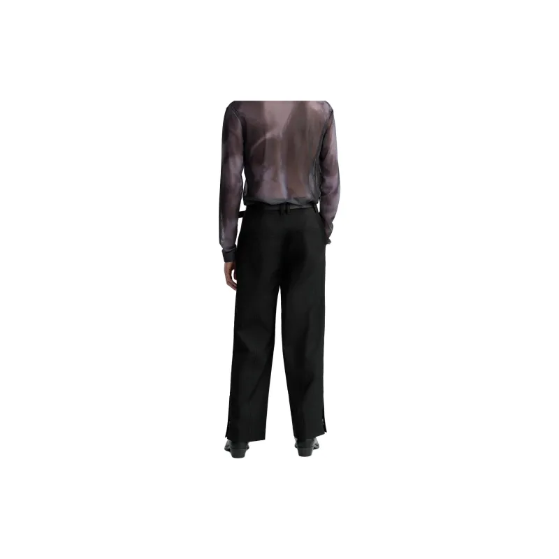 ZARA Casual Pants Men Black-3