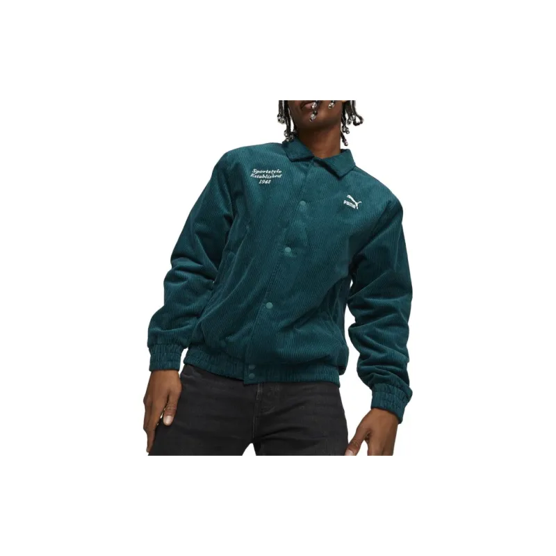 PUMA Jackets Men Green-2