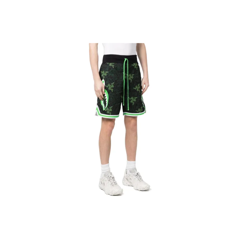 A BATHING APE x Razer Bape FW22 Casual Shorts Men's Bright Green-3