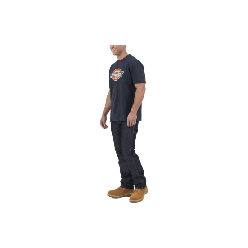 Dickies Short Sleeve Tricolor Logo Graphic T-Shirt Men's Navy-3