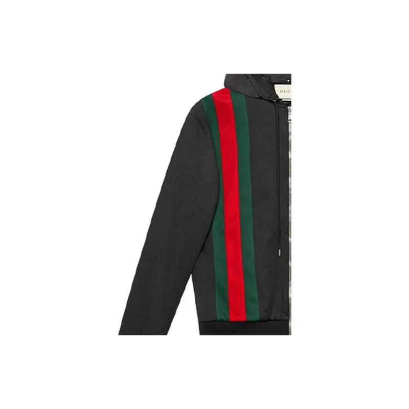 GUCCI Technical Jersey Bomber Jacket-4