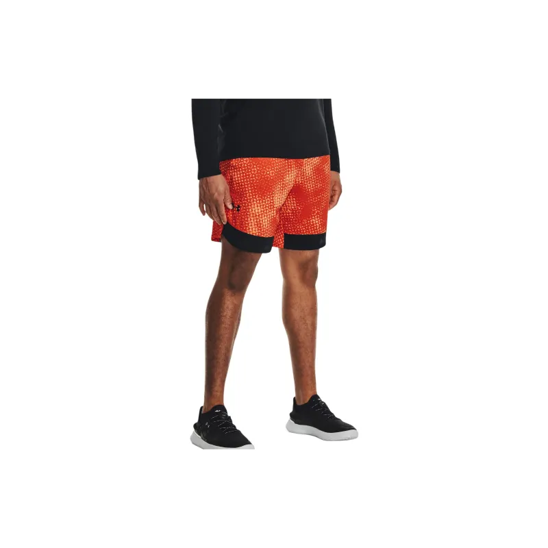 Under Armour Ua Train Stretch Printed Shorts Casual Shorts Men's Orange-3