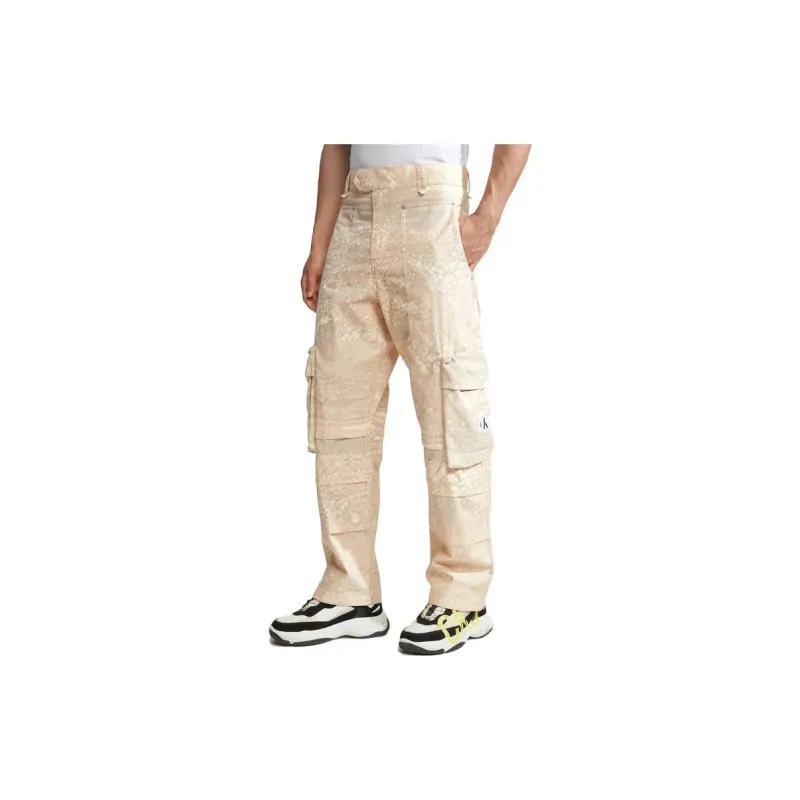 Calvin Klein Cargo Pants Men 0F4 Cheese Yellow-1