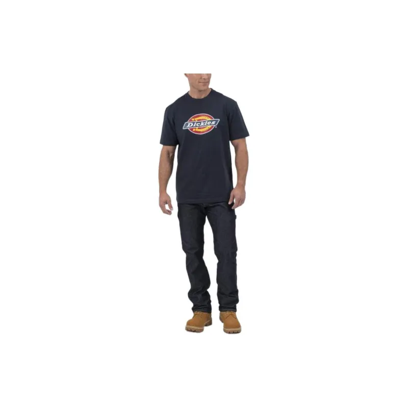 Dickies Short Sleeve Tricolor Logo Graphic T-Shirt Men's Navy-2