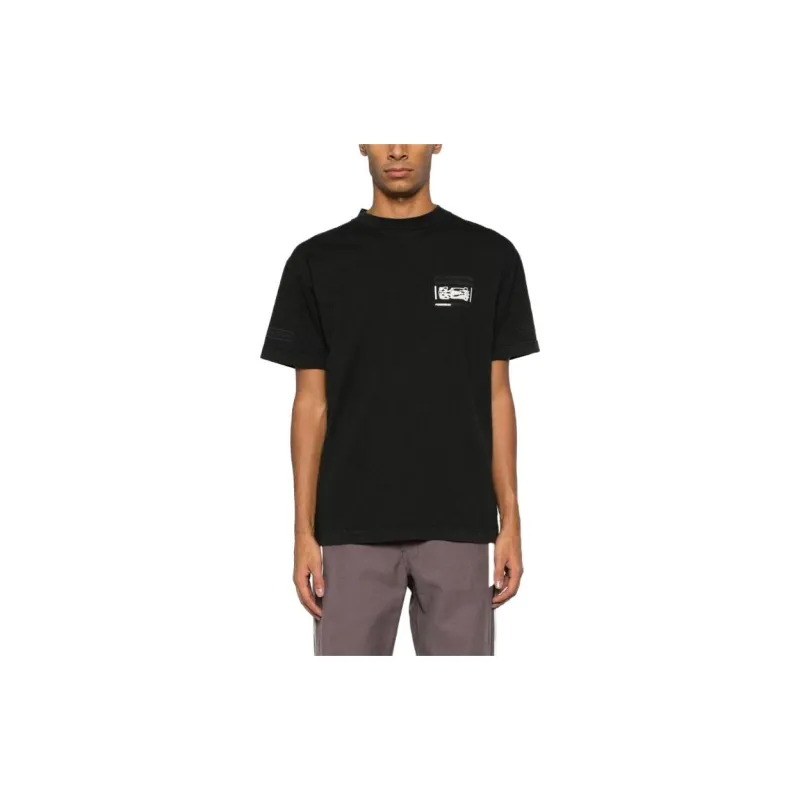 PALM ANGELS X MoneyGram Haas F1 Team T-Shirt 'Black/White'-1