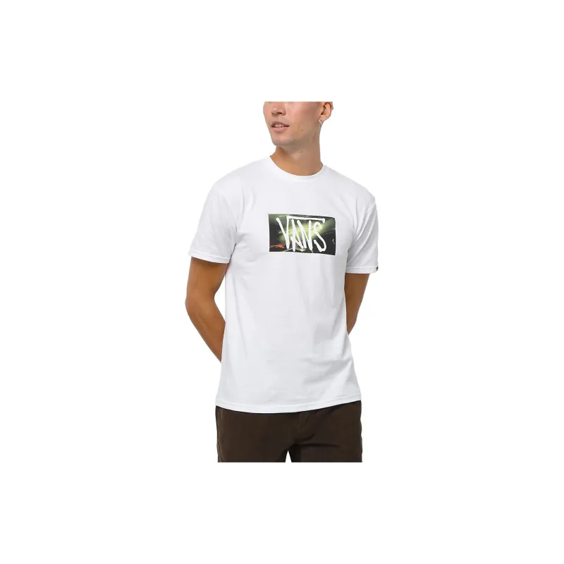 Vans Light Box Logo T Shirt T Shirt Unisex White-2