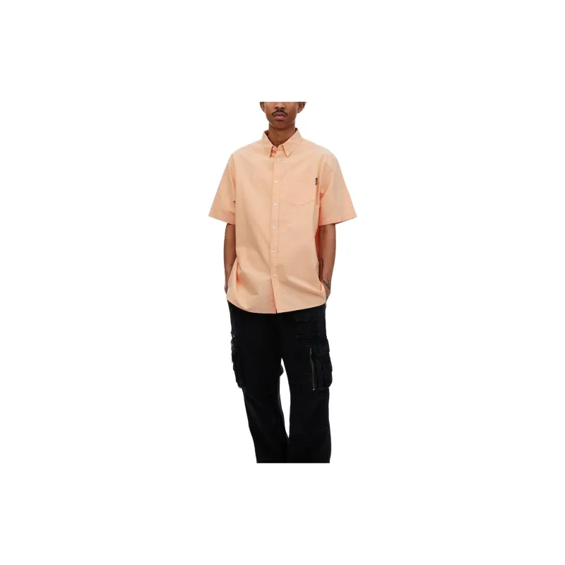 Thisisneverthat SS24 Oxford S/S Shirt Unisex Orange-2