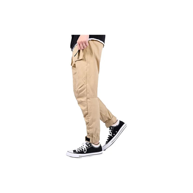 Converse Paneled Jogger Cargo Pants Men Khaki-3