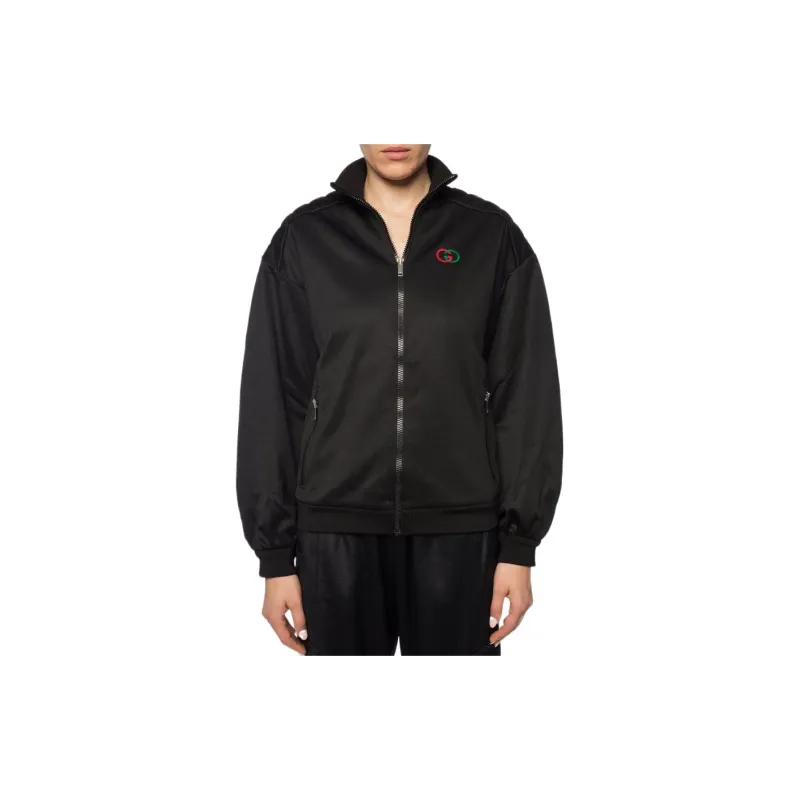 GUCCI Elbow Pad Embroidered Logo Jacket-1