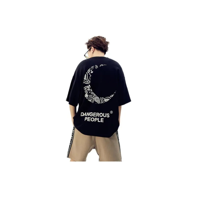 DANGEROUSPEOPLE Drop Shoulder Sleeve T-Shirt Unisex-11