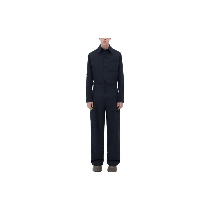 Bottega Veneta Cargo Pants Men Navy Blue-1