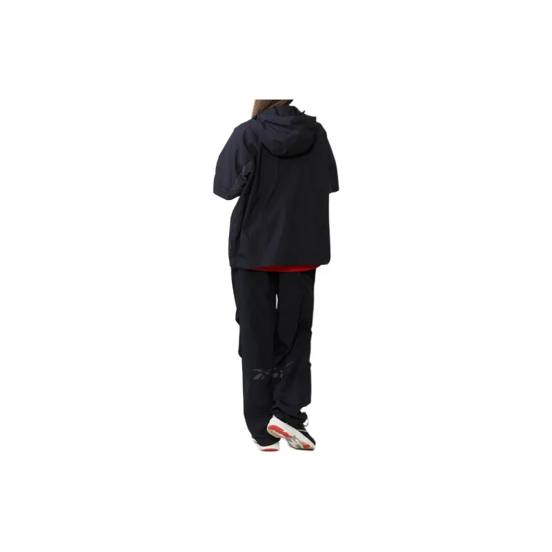 Reebok Hidden Bentil Anorak Trench Coat Unisex Black-6