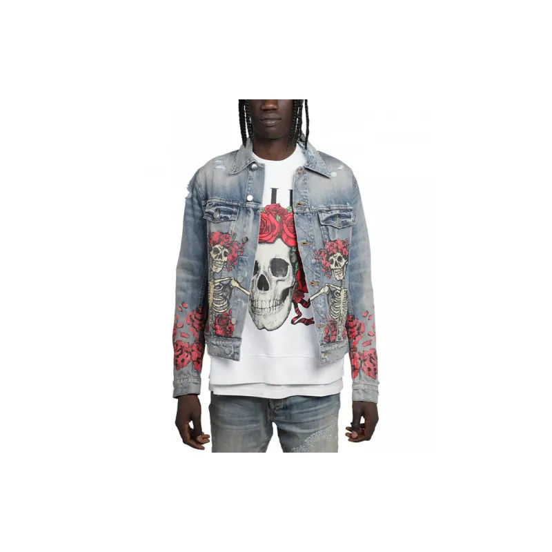 AMIRI Grateful Dead Distressed Denim Jacket-1