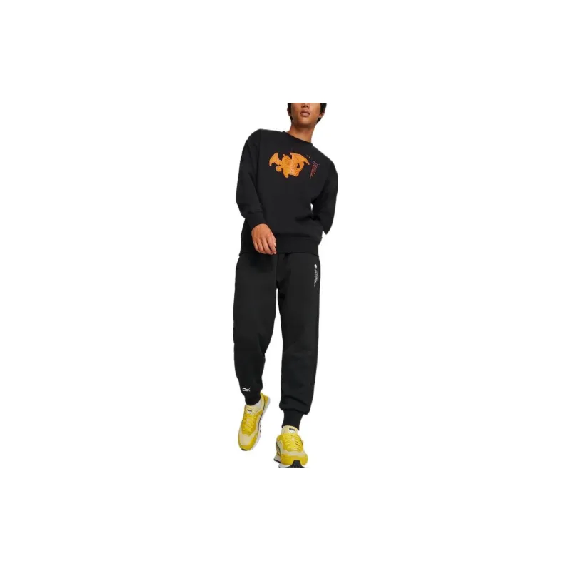 PUMA X Pokemon Co Brand Series Sweatshirts Men Black-2