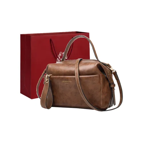 Old man's head Handbags Caramel Brown