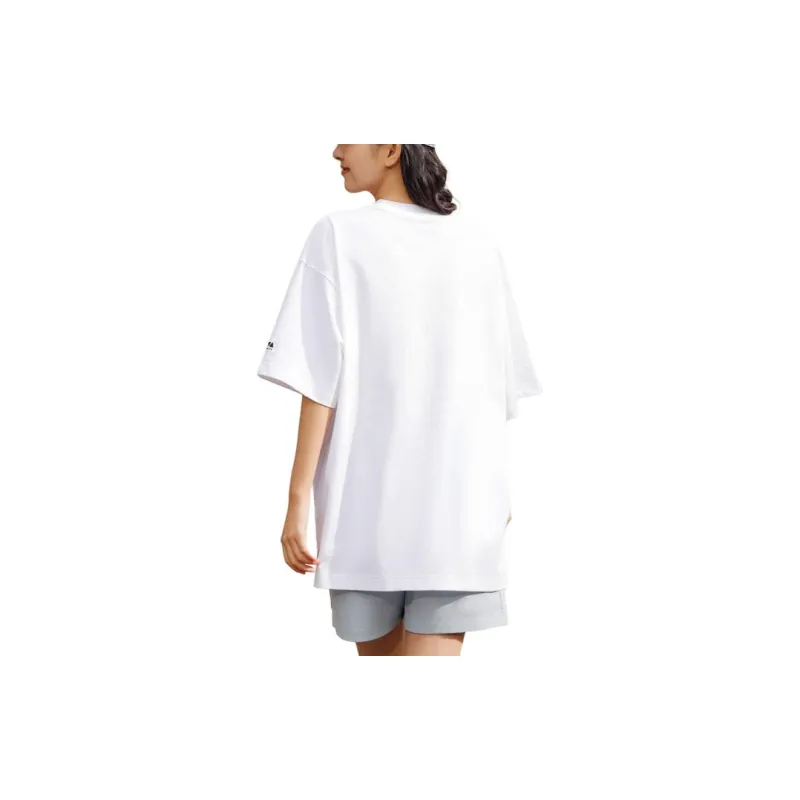 Anta x ZHENGJIUBEIJIXIONG Sports Life Collection T Shirt Unisex Snowflake White-2