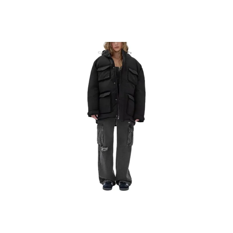 GUESS Originals Parka Jacket Coats Unisex Black-1