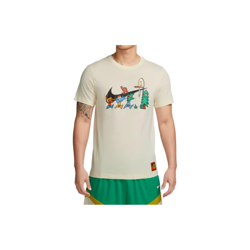 Nike T Shirts Men Khaki-3