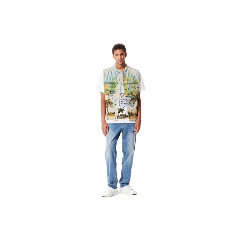 Ed Hardy FW24 Vest Men's Indigo-1