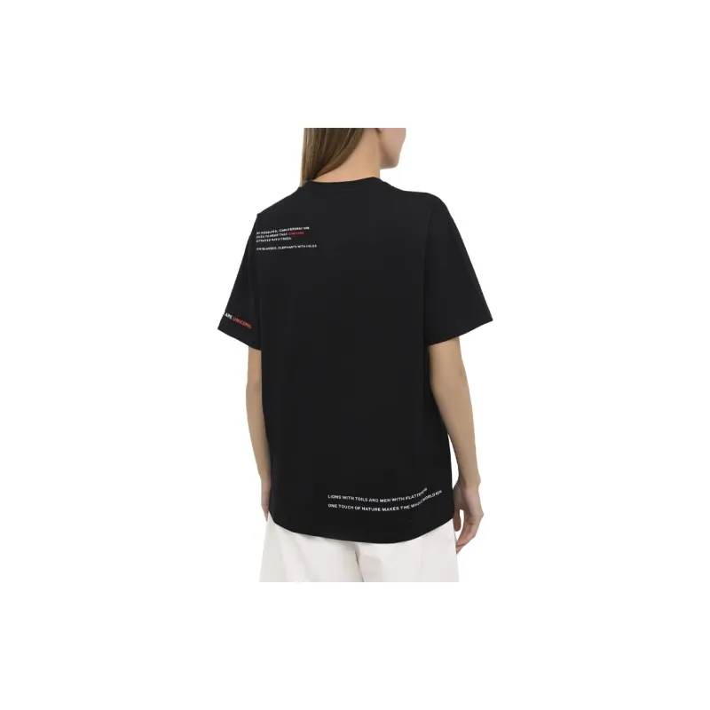 Burberry T Shirts Unisex Black-3