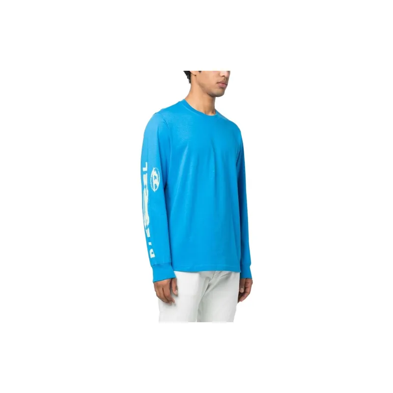 DIESEL Sweatshirts Men Sky Blue-3