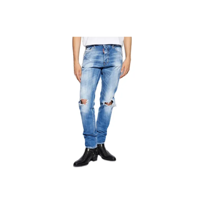 DSQUARED 2 Ripped Straight leg Jeans-1