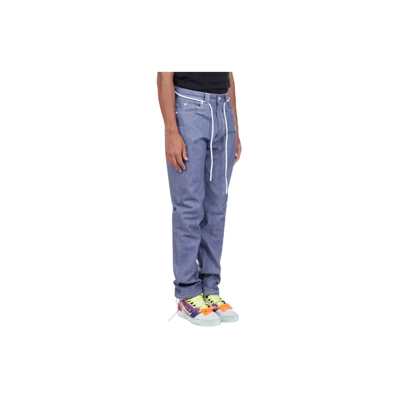 OFF-WHITE FW21 Jeans Men Light Purple-2