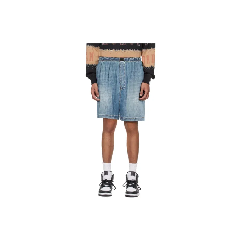 Balenciaga FW22 Denim Shorts Men's Blue-2