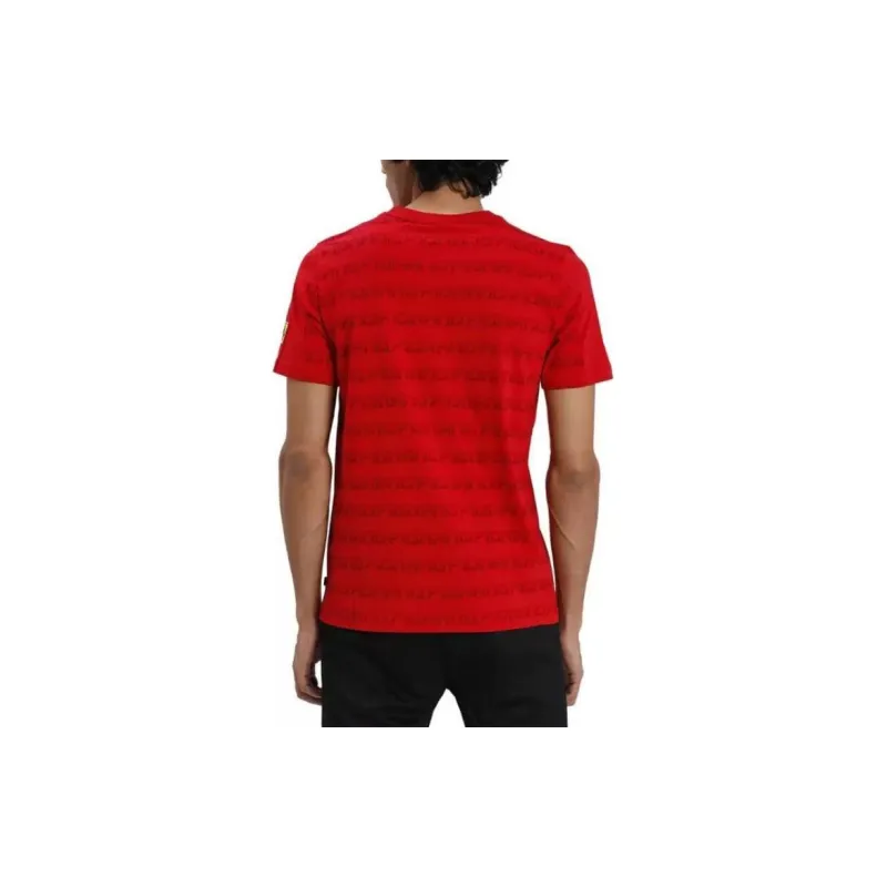 PUMA AOP T Shirts Men Red-3