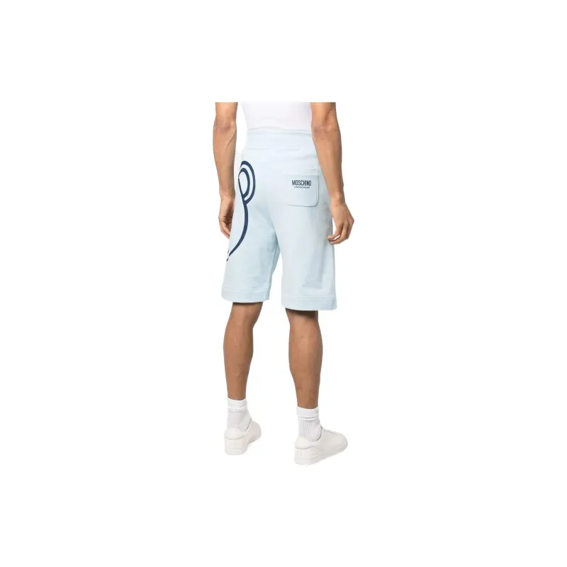 MOSCHINO Casual Shorts Men Blue-2