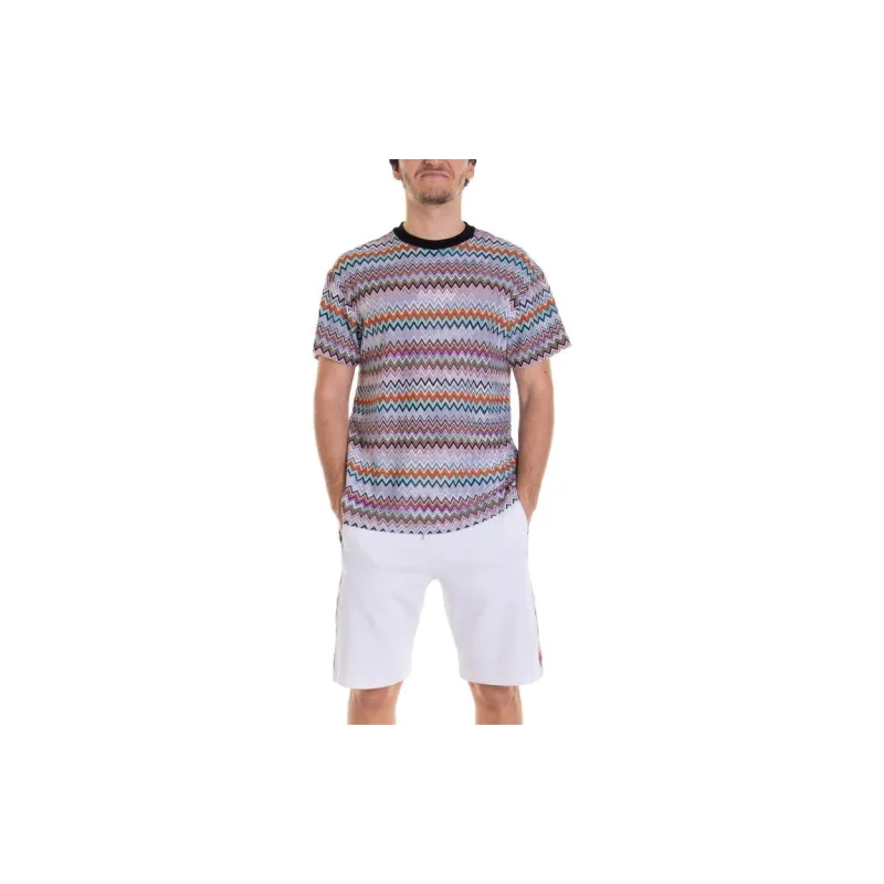 MISSONI Zig Zag Pattern Crewneck T Shirt-2