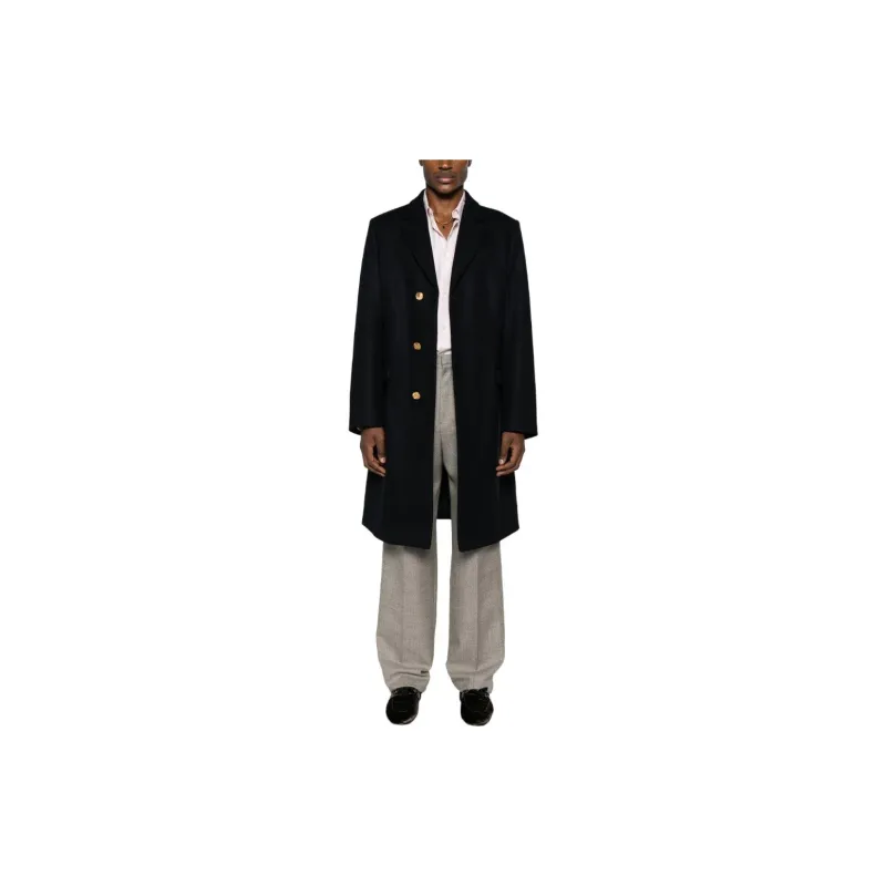 BALLY Single-breasted Wool Blend Coat-1