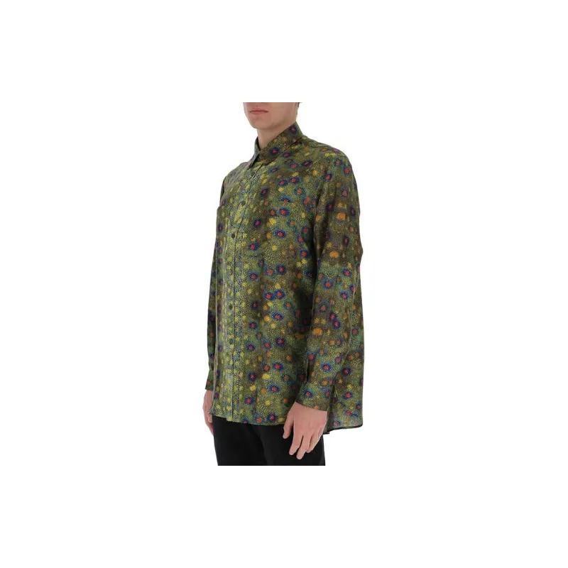 Burberry Shirt Men's Olive Green-3