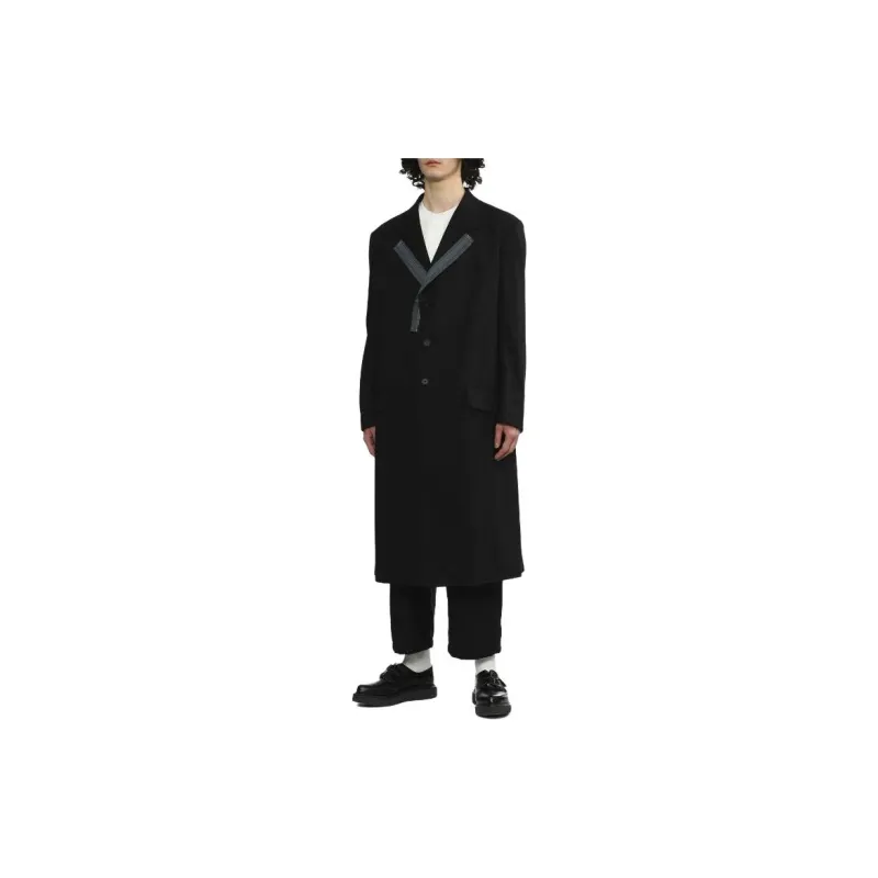Yohji Yamamoto Coats Men's Black-2