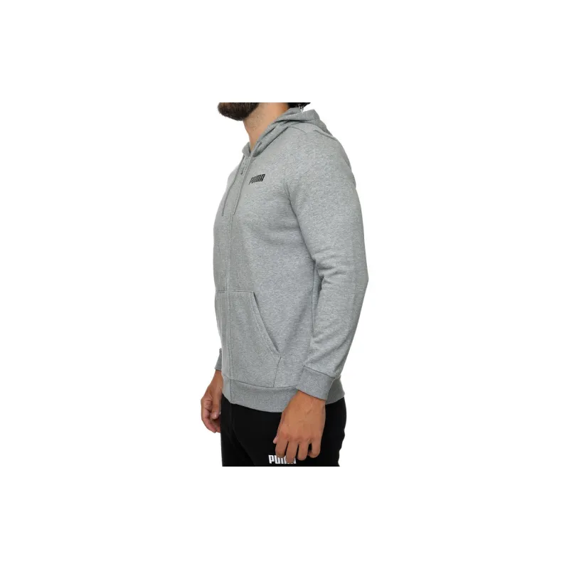 PUMA Sweat À Capuche Entièrement Zippé Essentials Homme Sweatshirt Men's Gray-4