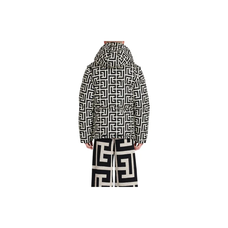 BALMAIN Quilted Maxi Monogram Jacket-2