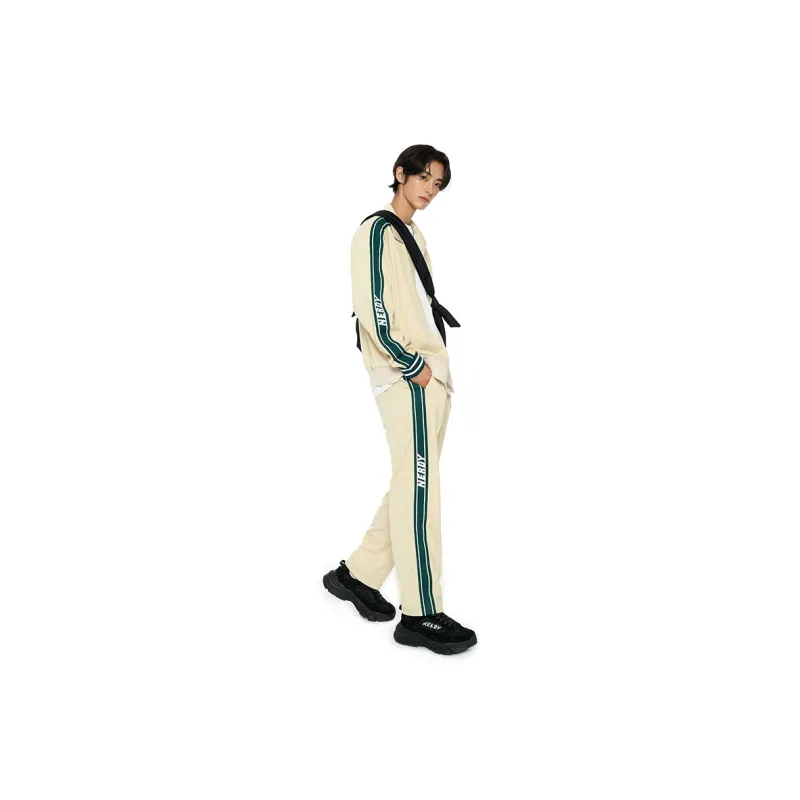 NERDY Casual Pants Unisex Beige-3