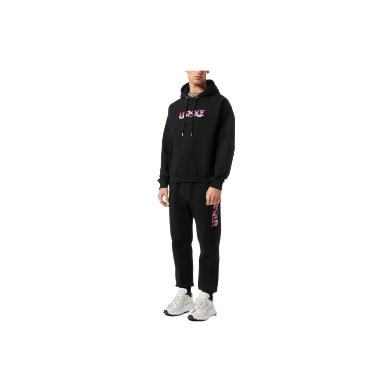 VERSACE Silver Baroque Sweatpants-2