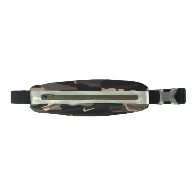 Nike Fabric Fanny Pack Unisex Cerulean And Black Multicolor With Silver And Green Camouflage-0
