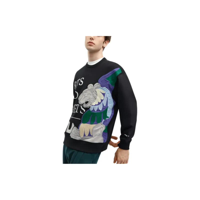 FILA x V&A LIANMINGKUAN Sweatshirt Men's Jet Black-4