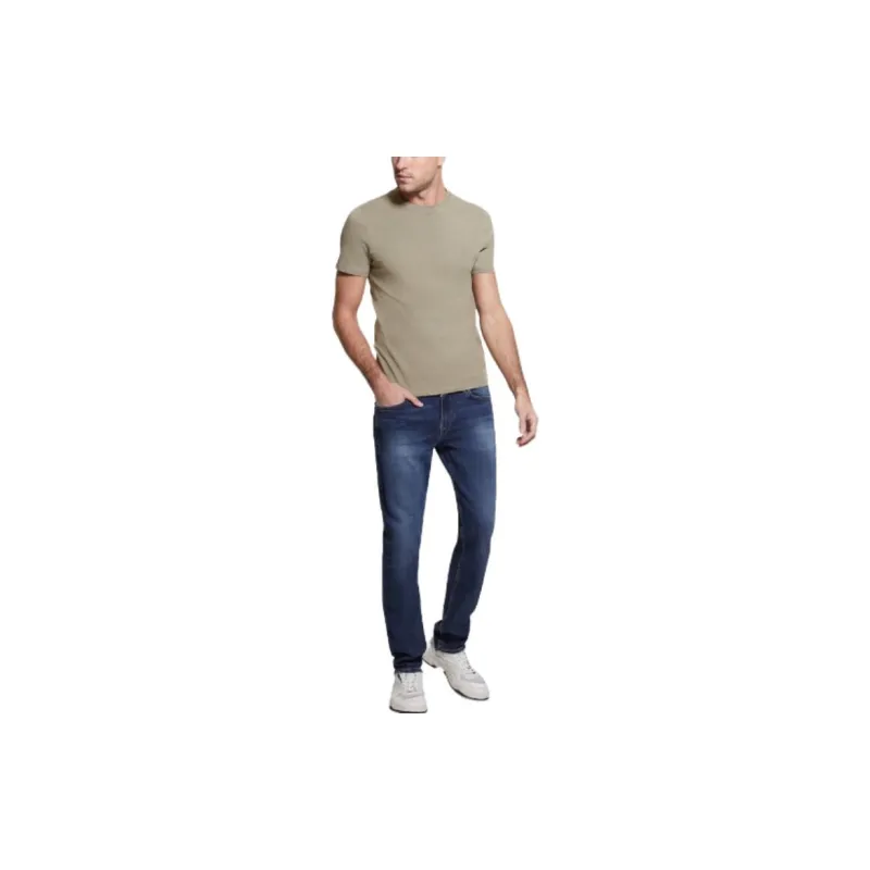GUESS T-Shirt Men's Brown Green-1