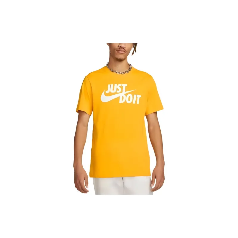 Nike T Shirts Men Gold-2