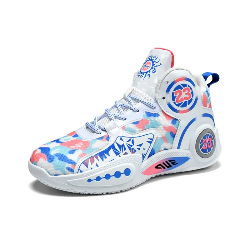 Prince McQueen Cushioning And Breathable Mid Top Air Cushion Basketball Shoes Unisex-11