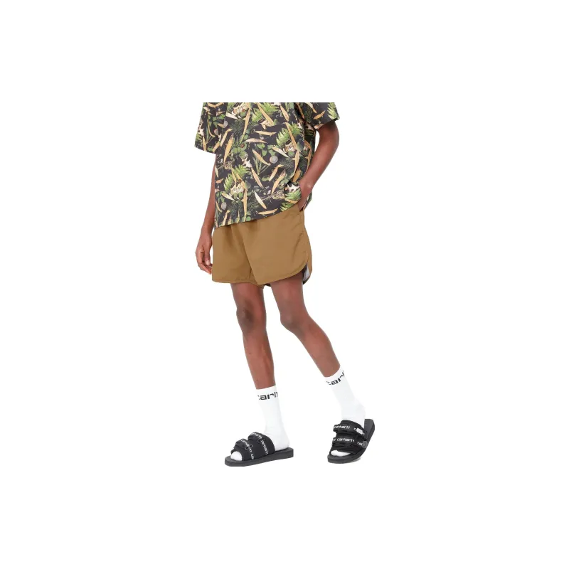 Carhartt WIP Casual Shorts Men Brown-4
